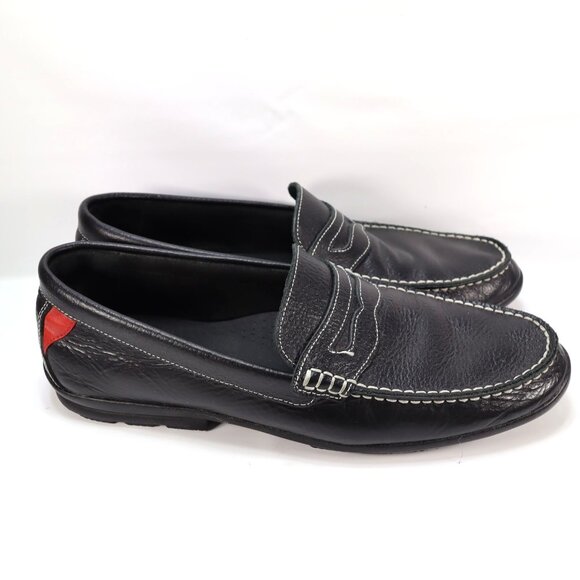 FootJoy Mens Club Casuals Leather Penny Loafers Size‎ 12 M Black Slip On 79047 main image 5